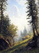 Among the Bernese Alps Albert Bierstadt